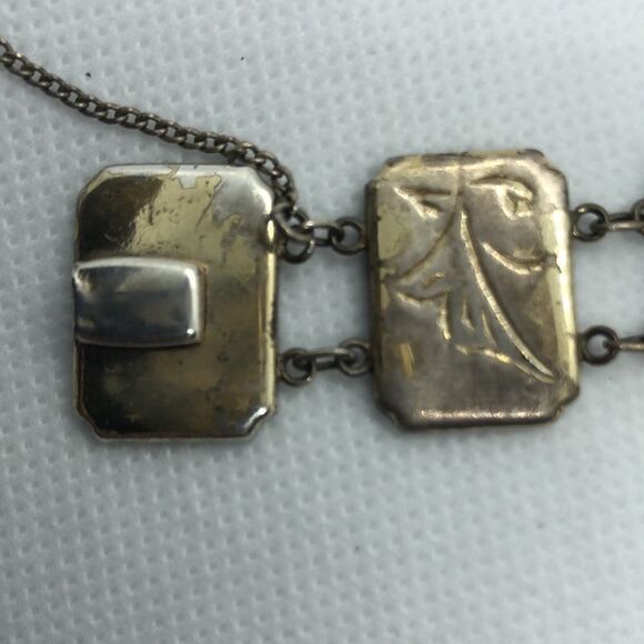 💛 Sterling Silver Vintage Siam Bracelet & Brooch - Picture 9 of 13